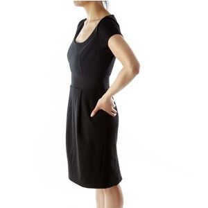 Banana Republic Y2K Mini Dress LBD Wool Business Casual Old money Minimalist 2